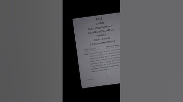 Classical Mechanics | M.SC 1st sem