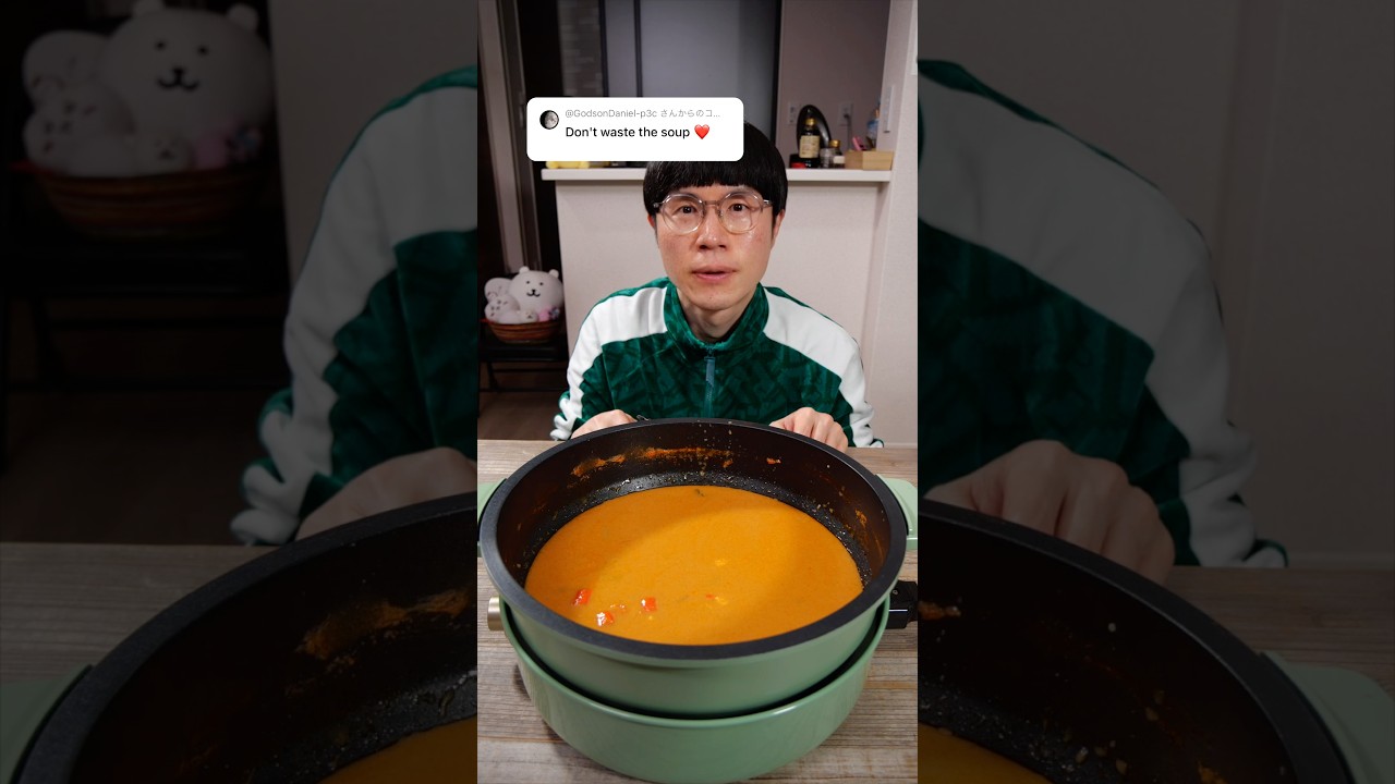 How to properly dispose of leftover soup. 