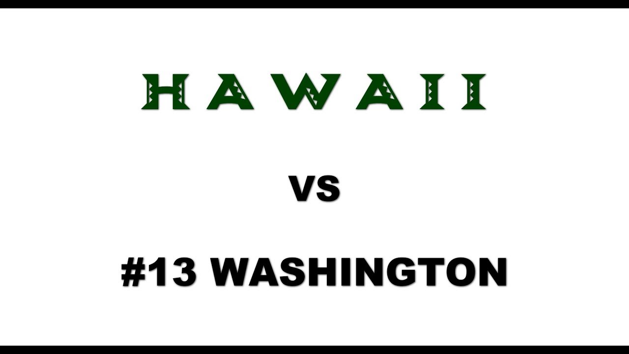 Rainbow Wahine Vs #13 Washington