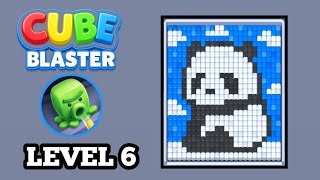 Cube Blaster Level 6 Gameplay Solution 