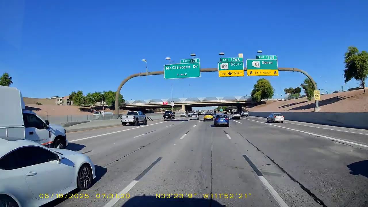 Rural Rd and Guadalupe Rd. US-60 E. Tempe and Mesa, Arizona.