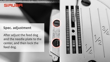 SiRUBA HOW TO series ：Adjust the specifications and feed distance of DL7200C