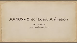 AAN03 Enter Leave Animation