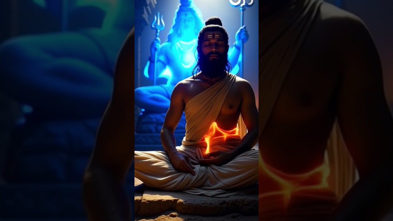 Divine Meditation Sage Markandeya and Lord Shiva's Blessing 