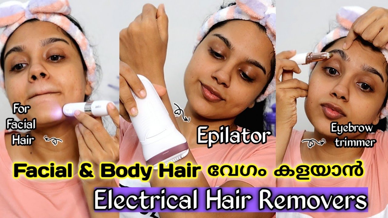 ELECTRICAL Hair Removers for Easy Facial and Body Hair Removal / PurPle
