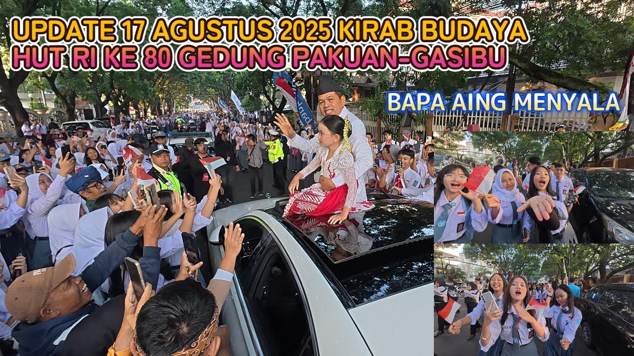 GAK SANGKA BIKIN HEBOH ❗ KDM NAIK KE ATAP MOBIL DI ACARA KIRAB BUDAYA GEDUNG PAKUAN BANDUNG JABAR