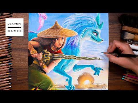 Drawing <strong>Raya</strong> And The Last Dragon [Drawing Hands]