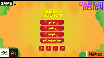 Creating Super easy game UI design (Mobile game design)