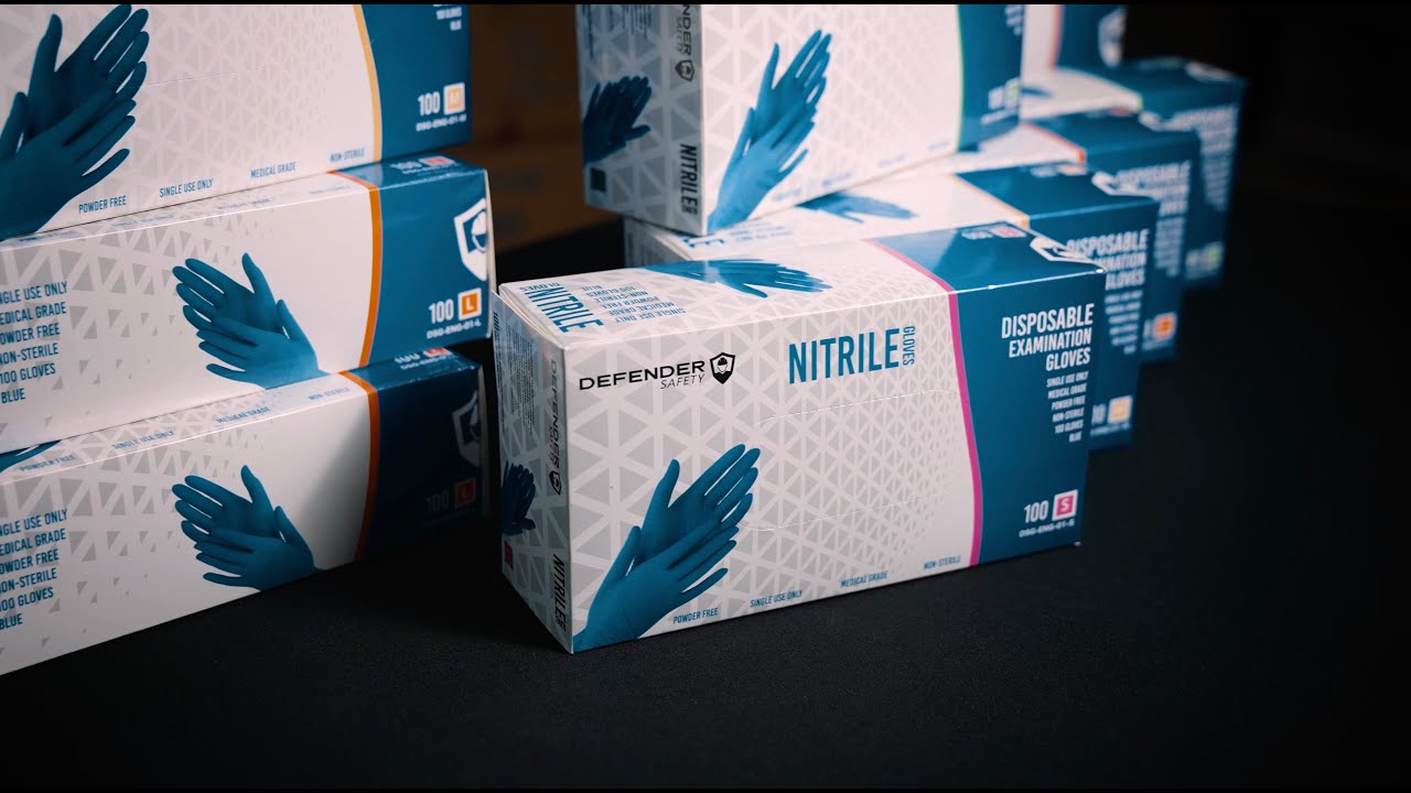 Defender Safety Nitrile Examination Gloves Overview