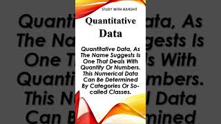 Quantitative Data || AI And Ml For Business #shorts