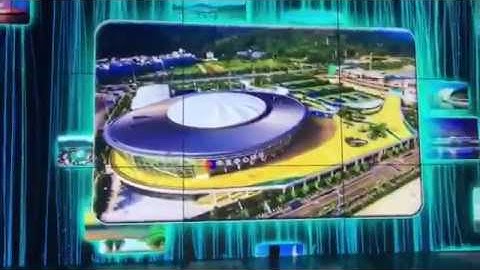 Interactive video wall solution by touch screen large lcd displays