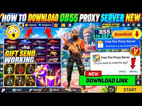 HOW TO DOWNLOAD PROXY SERVER IN FREE FIRE, HOW TO USE PROXY SERVER IN FREE FIRE, VIP PROXY SERVER