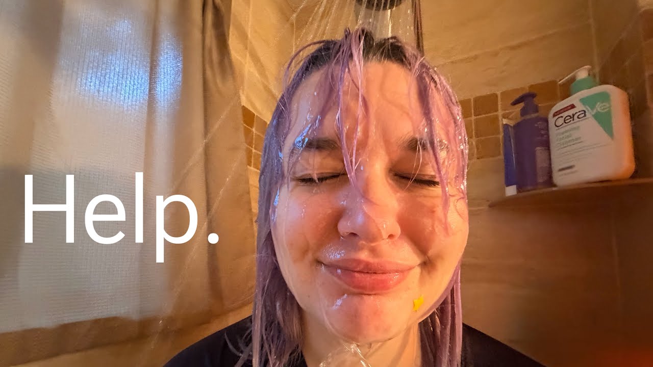 trying to dye my hair lavender
