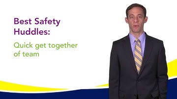60 Seconds for Safety: Safety Huddles