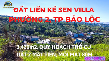 🔴(39) Liền Kề Sen Villa Có Lô Đất 2 Mặt Tiền Quá Đẹp, Quy Hoạch Thổ Cư | Bất Động Sản Bảo Lộc