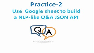 Use Google sheet to build a NLP like  Q&A API for Chatfuel