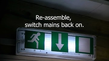 How to change emergency light battery