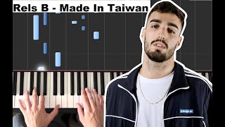 Made In Taiwan - Rels B PIANO TUTORIAL MIDI SYNTHESIA