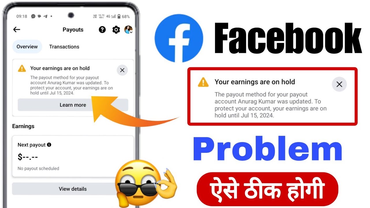 Your earnings are on hold facebook | how to fix your earnings on hold ...