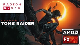 Shadow of the tomb raider on Amd FX 9830p RX 560 gameplay laptop asus X550IK