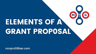 Elements of a Grant Proposal