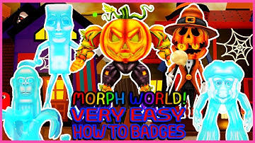 Roblox - Update - Gamepass And How to get 4 Badges in  Morph World   [BRAINROT HALLOWEEN]