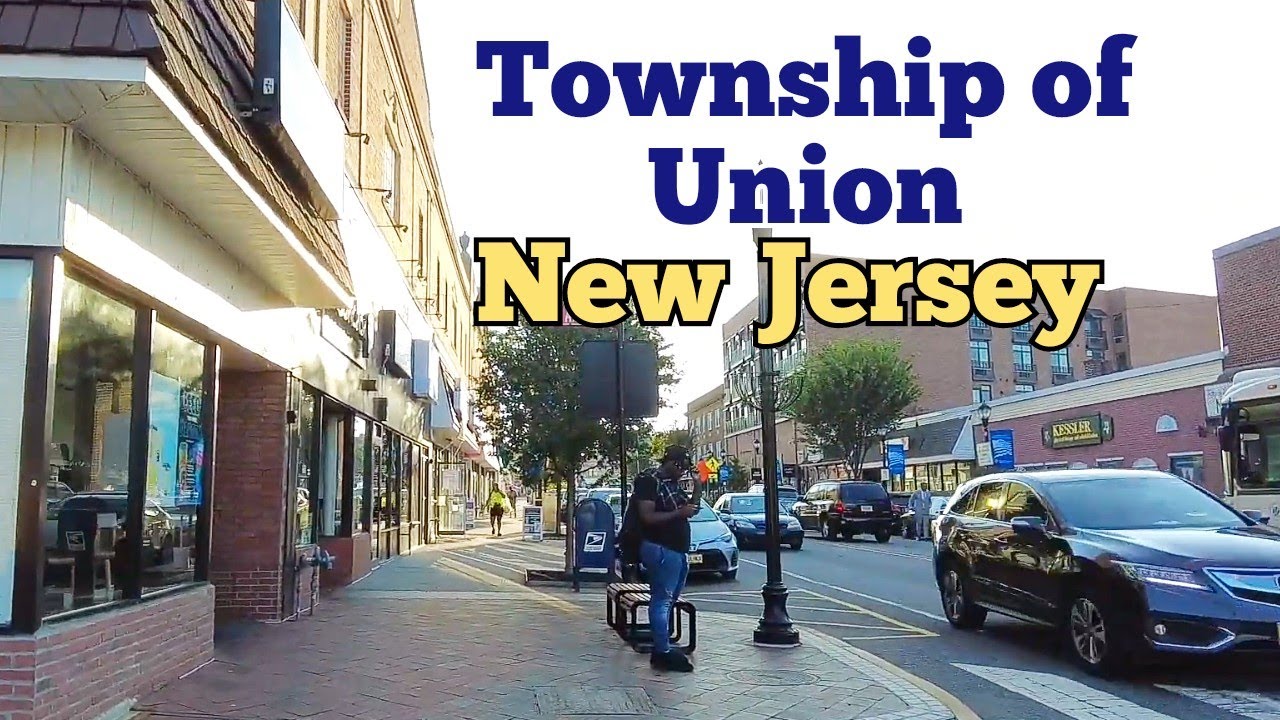 Walk tour in the township of Union, New Jersey, USA Area around The