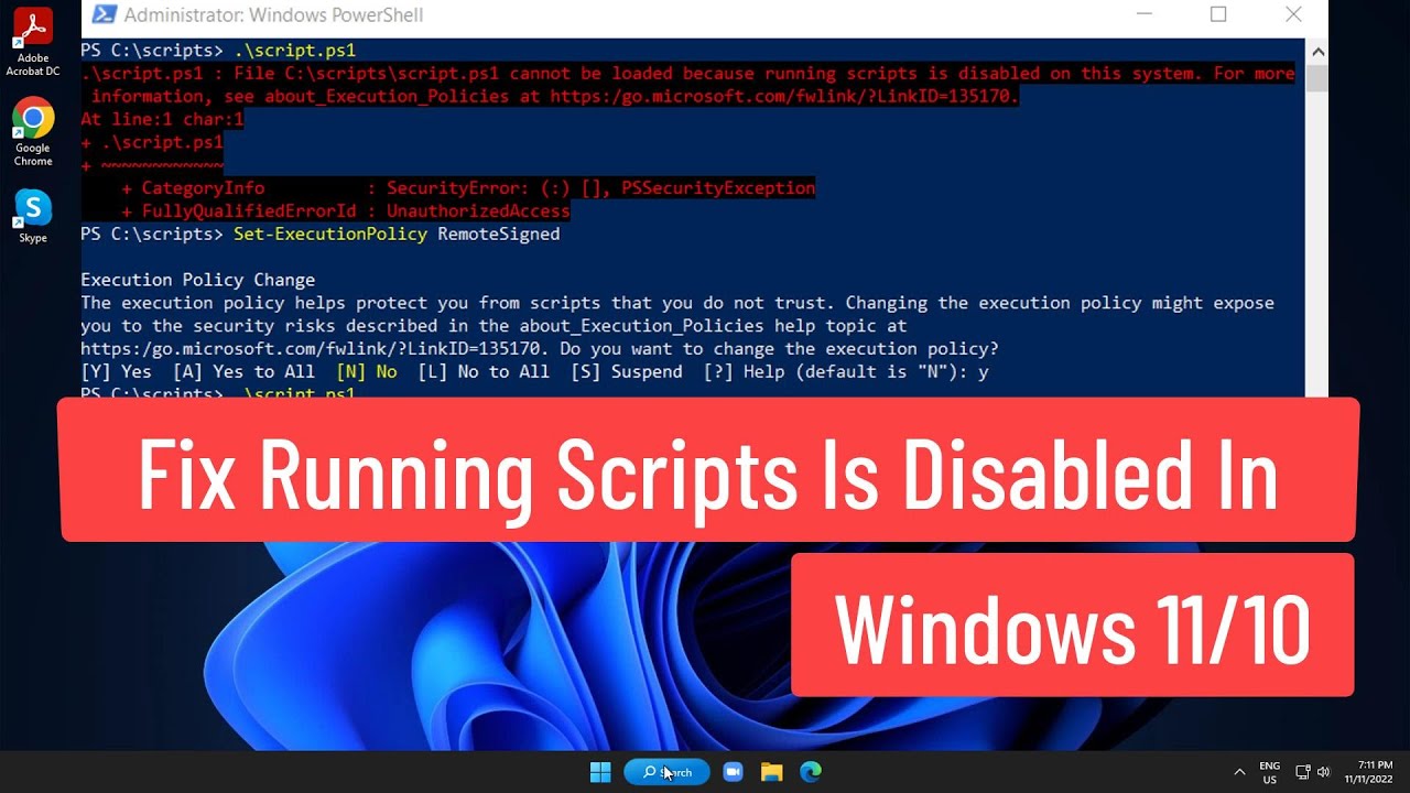 How to Write and Run a PowerShell Script File on Windows 11