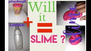 Does lotion and playdough make slime? | **WILL IT SLIME ?** | Arts, Crafts and Laughs screenshot 4