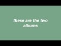the albums are... (album giveaway) [COMMENTS CLOSED]
