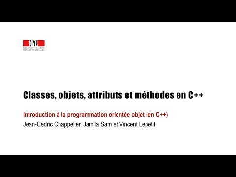 Classes, objets, attributs et méthodes en C++