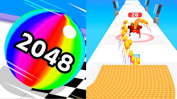 Ball Run 2048 Vs Bullet Army Run | All Level Gameplay Walkthrough Android.iOS New Update! P1