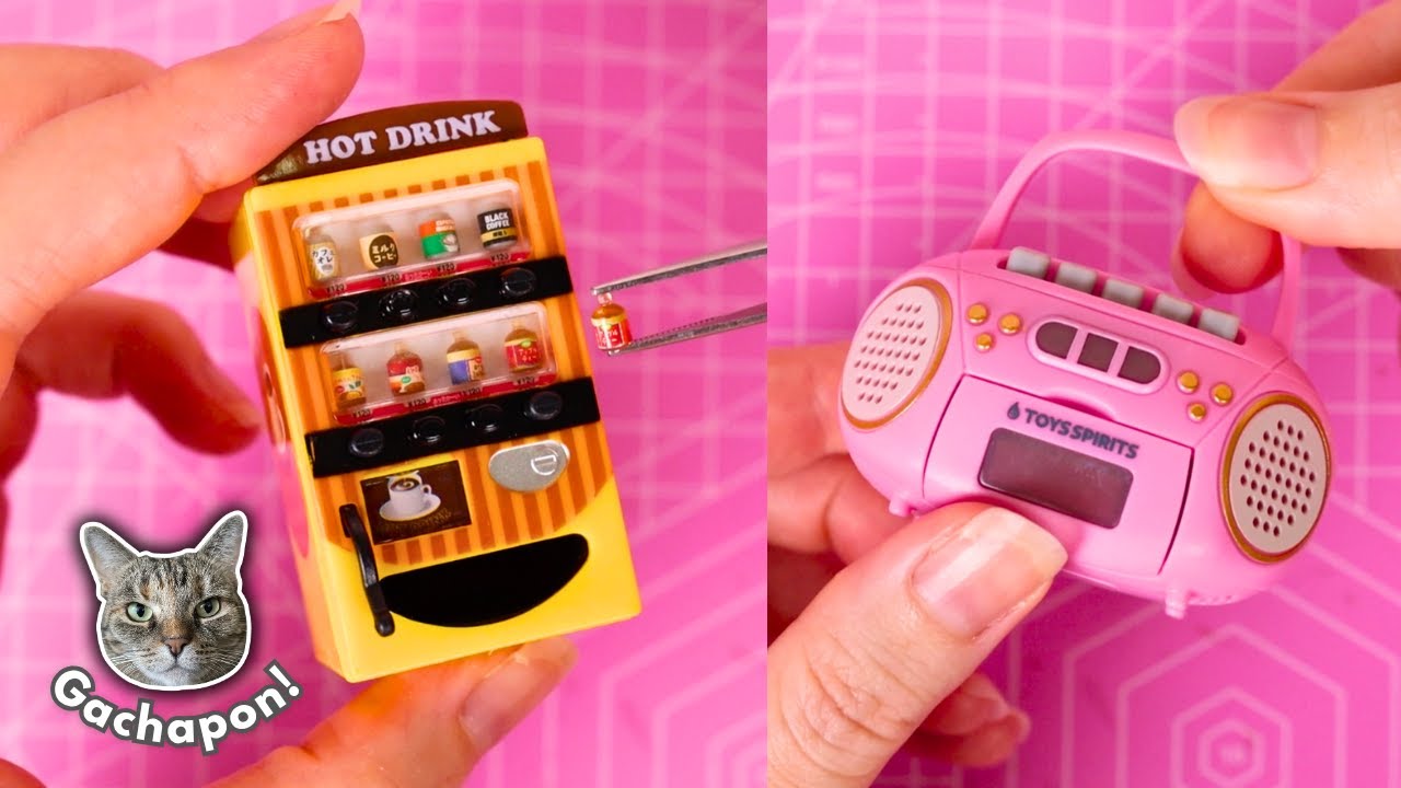 Opening Miniature GACHAPON! Mini Capsule Machine & More