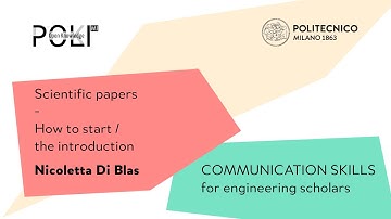 Scientific papers: how to start - the introduction (Nicoletta Di Blas)