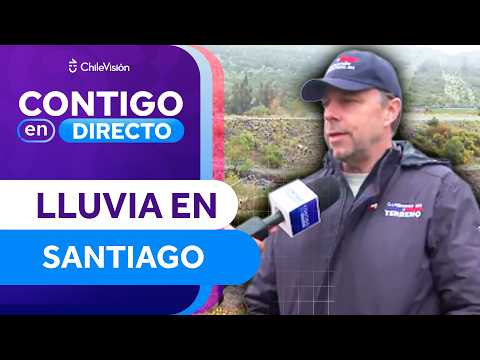 Rain in the Metropolitan Region: Germán Codina monitors landslide risk in Peñalolén - Contigo en ...