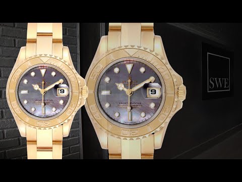 Rolex Yachtmaster 29 Yellow Gold MOP Dial Ladies Watch 169628