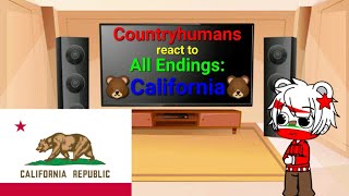 Countryhumans react to All Endings: California
