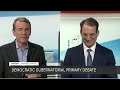 Colo. Democratic gubernatorial candidates ask each other a question during debate