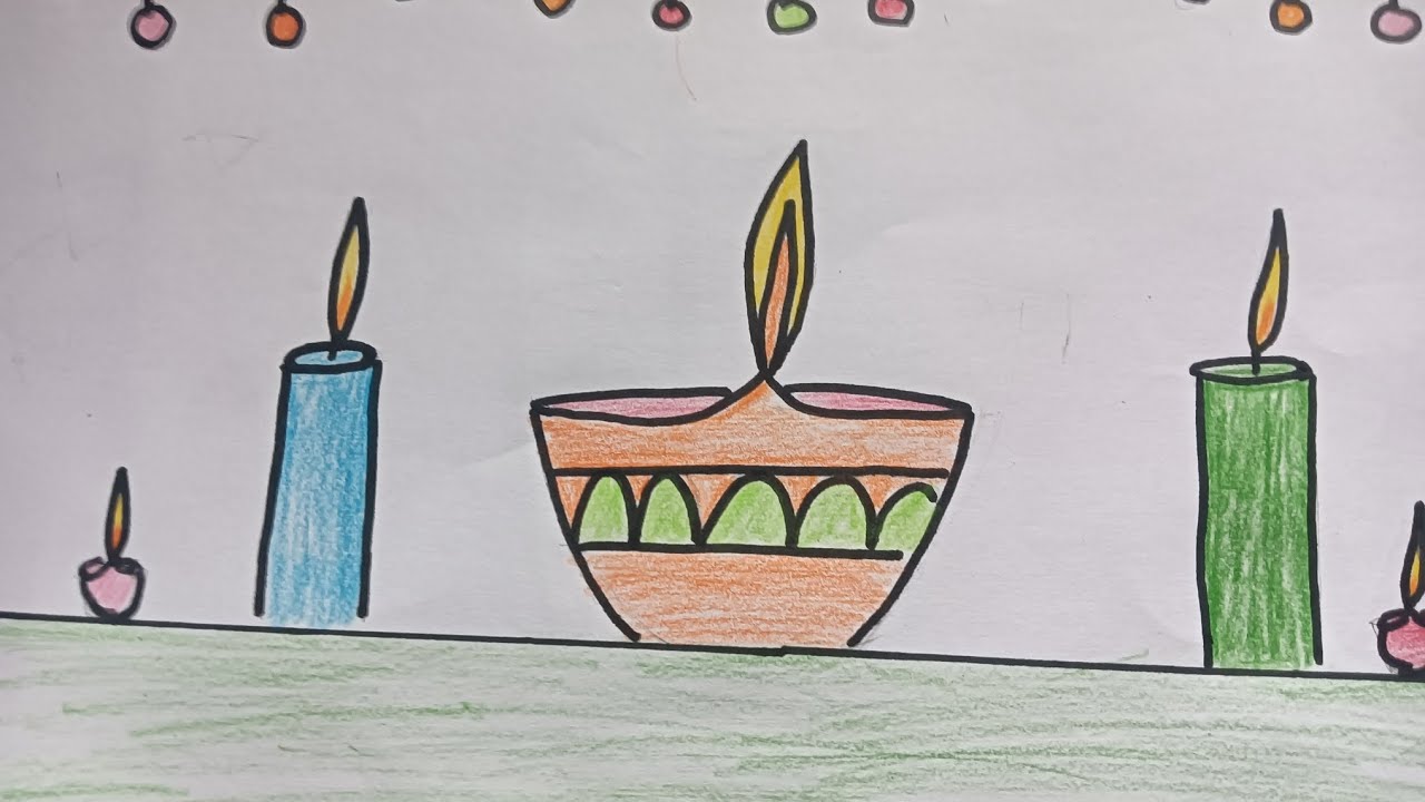 Diwali easy drawing LM brother art wish you all Happy Diwali 🪔🪔