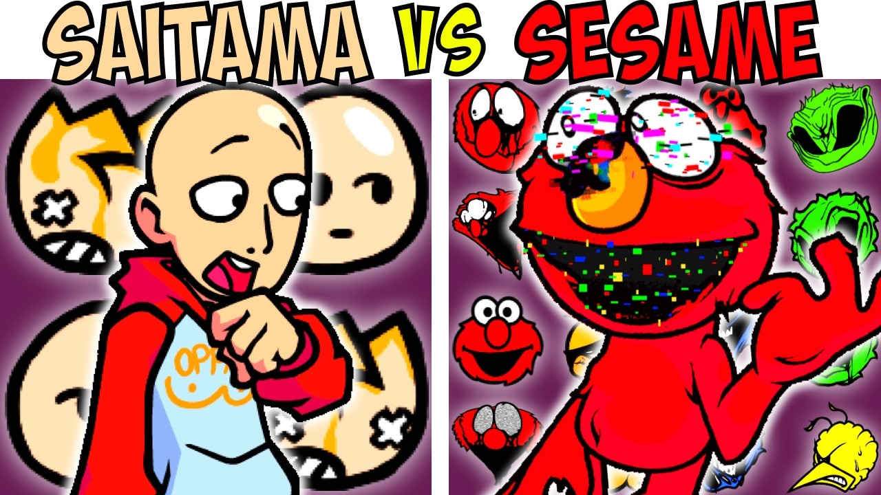 ALL ONE-PUNCH MAN VS SESAME STREET TEST | FNF Character Test | Gameplay VS Playground