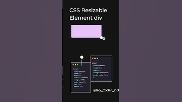 CSS Resizable Element Div