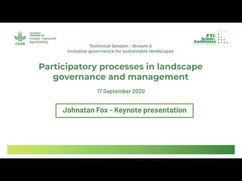 FTA 2020 Science Conference - Jonathan Fox , 17 September - Keynote speech