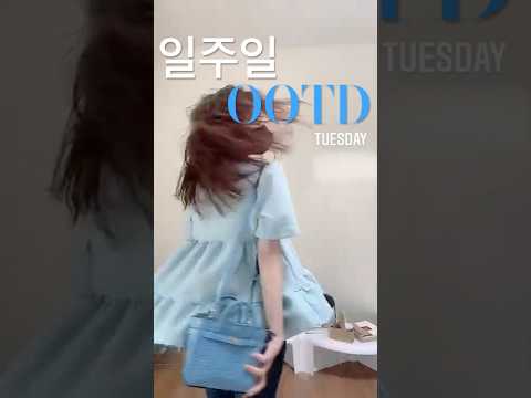 7 days outfit 💎직장인 1 주일 룩 🤍 (feat.삥글뺑글) #OOTD #shorts