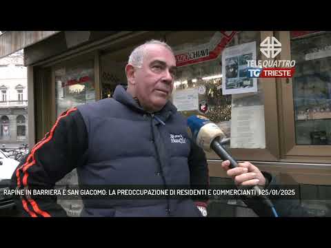 RAPINE IN BARRIERA E SAN GIACOMO: LA PREOCCUPAZIONE DI RESIDENTI E COMMERCIANTI  | 25/01/2025