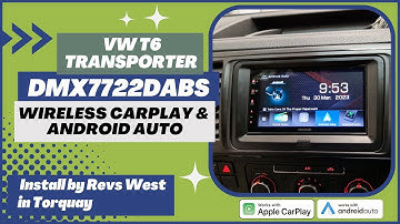 VW T6 Transport Goes Wireless CarPlay, Android Auto DMX7722DABS #vwt6 #caraudio #androidauto