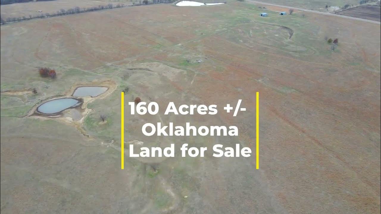 160 Acres of Pasture Land for Sale in Oklahoma 💥 Private Ponds+ Barns