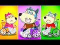 🔴 LIVE: Broken Leg Family | New Stories 2D Animation | Kids Cartoon | Wolfoo Family