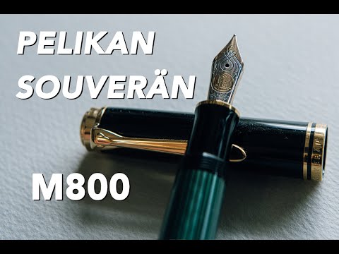 値下げ】ペリカン スーベレーン M800 万年筆 緑縞 青のインクお付けし