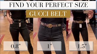 how to find your GUCCI BELT size for the PERFECT FIT