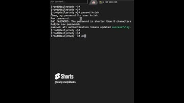How to force user to change there password on next login in Linux #dailystudyLinux  #linuxshorts